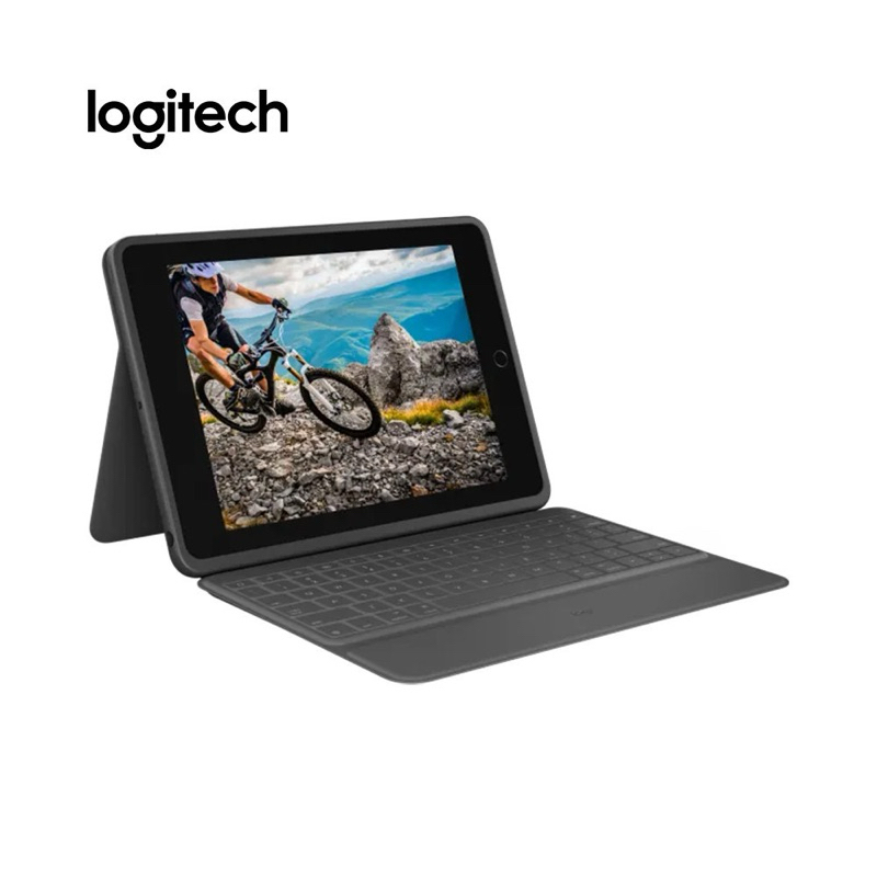 Logitech Rugged Folio เคสคีย์บอร์ด สำหรับ iPad (เจน 7, 8 และ 9) | มือสอง