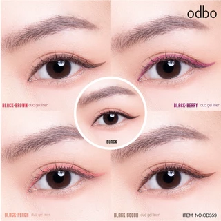 (OD359) odbo เจล ไลเนอร์ โอดีบีโอ แบล็ค ดูโอ้ เจล ไลเนอร์ สามารถใช้เขียนคิ้วเขียนขอบตาได้
