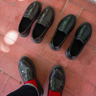 (ผู้หญิงหรือผชเท้าเรียวลด 1 ไซซ์) รองเท้าโลฟเฟอร์ Vida รุ่น Mask Loafer V3 ทรง Unisex ใส่ได้ทั้งชายหญิง