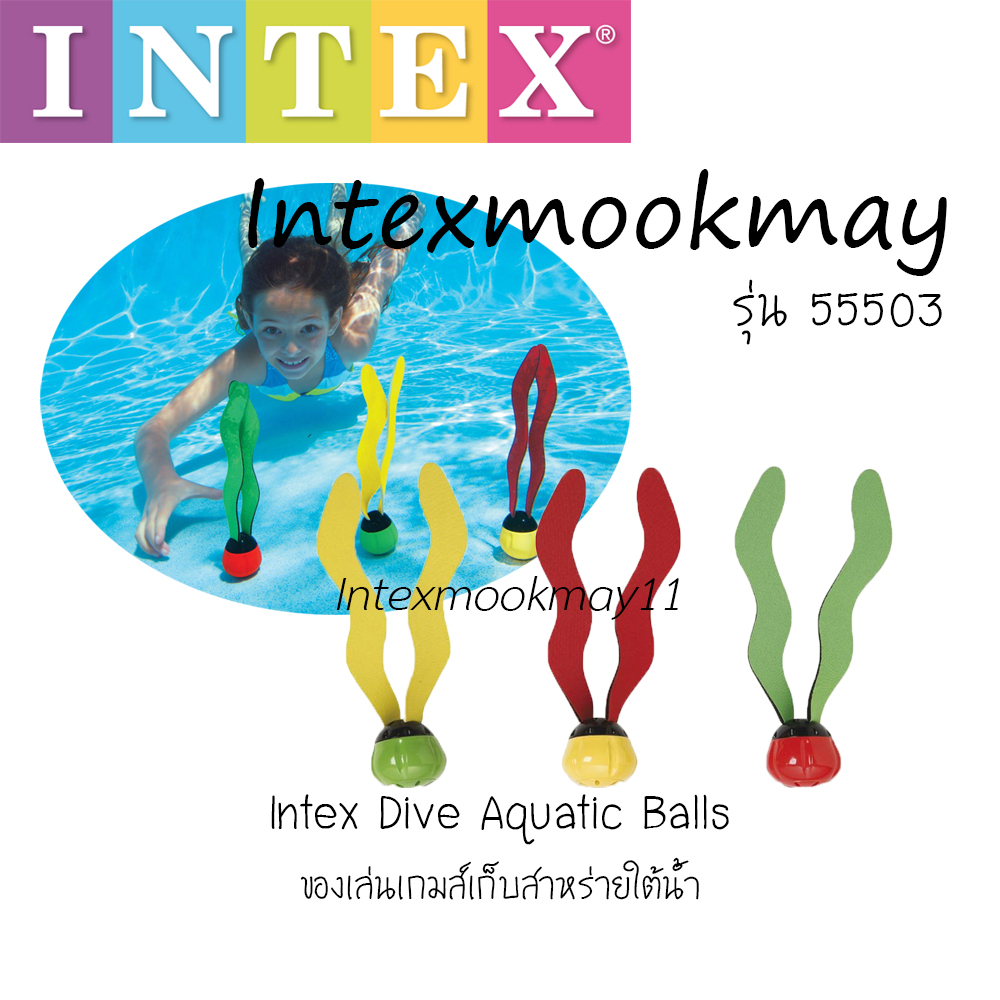 Intex เกมส์เก็บบอลใต้น้ำ (แท่งสีสาหร่ายใต้น้ำ) รุ่น 55503