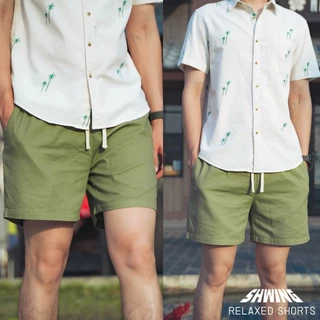 กางเกงขาสั้นผู้ชาย เอวยืด สไตล์ญี่ปุ่น 16 นิ้ว เหนือเข่า เบาสบาย SHWING RELAXED SHORTS ใส่สบาย