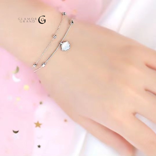Glamor  SMALL SHELL สร้อยข้อมือเงินสเตอร์ลิง925 สินค้าใหม่ สร้อยข้อมือจี้เปลือกหอย กำไลข้อมือเงิน925 สไตล์ใหม่สุดเก๋