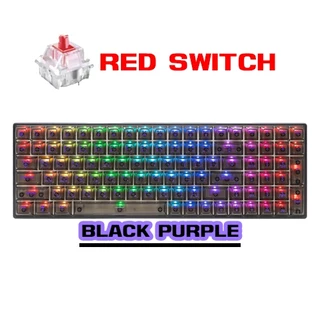 คีย์บอร์ดคีย์แคปใส Nubwo X38 BARRAHZ TRI-Mode Wired/Wireless/Bluetooth Mechanical Switch คีย์บอร์ดเกมมิ่ง ประกัน 2 ปี