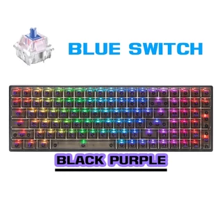 คีย์บอร์ดคีย์แคปใส Nubwo X38 BARRAHZ TRI-Mode Wired/Wireless/Bluetooth Mechanical Switch คีย์บอร์ดเกมมิ่ง ประกัน 2 ปี
