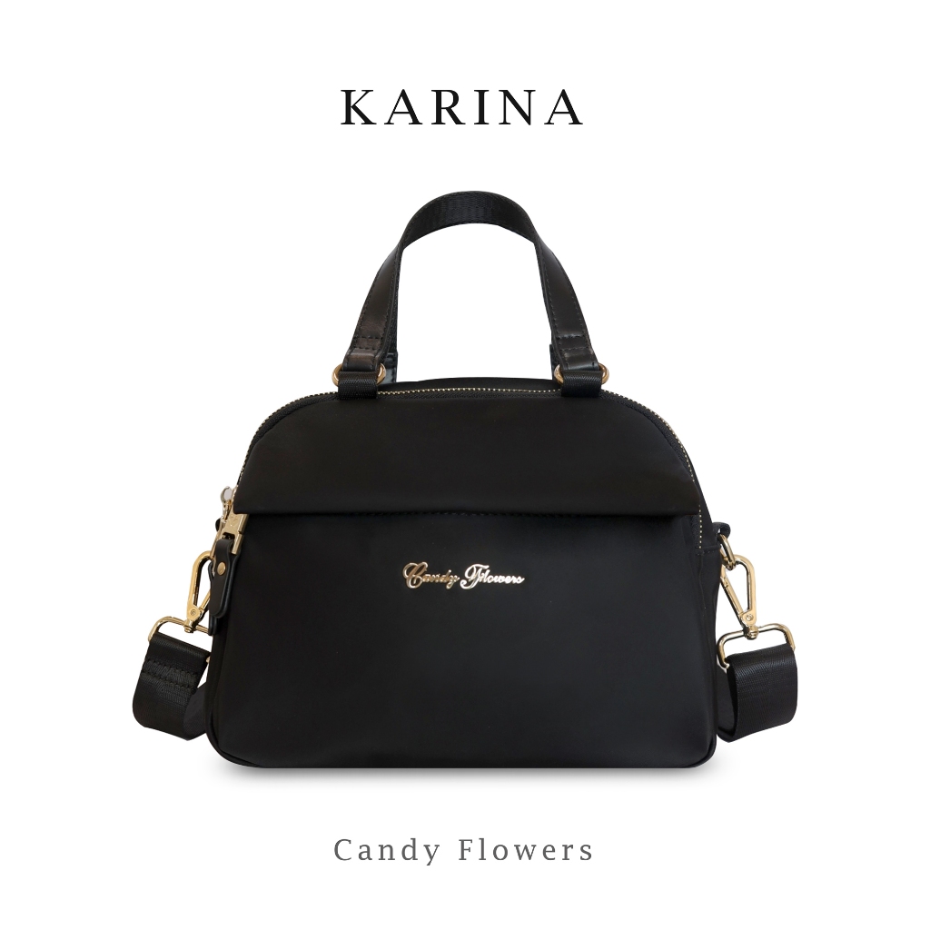 Candy Flowers กระเป๋าสะพาย รุ่น Karina ช่องการใช้งานจุมาก  แถมมีสายสะพายยาว หรูมาก