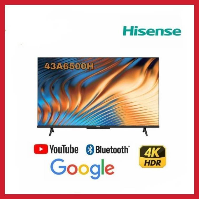 Hisense ทีวี 43 นิ้ว 43A6500H 4K Uhd Vidaa U5 Smart TV​ส่งเฉพาะกรุงเทพปริมนฑล