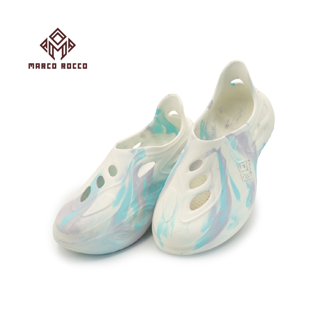 Marco Rocco รองเท้าแตะแฟชั่น รองเท้าแตะหัวโต สีทูโทน กันน้ำ กันลื่น ลําลอง พื้นนิ่ม สำหรับผู้ชายและผู้หญิง MR8008