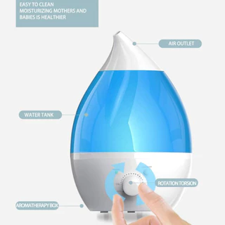 Tเครื่องทำความชื้นในครัวเรือนแบบอัลตราโซนิค2.4L หยดน้ำขนาดใหญ่เครื่องเพิ่มความชื้น Humidifier เงียบความชื้นหมอก เครื่องพ