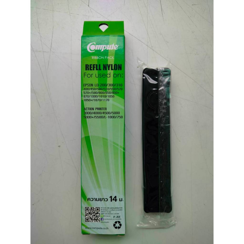 รีฟิลส์ผ้าหมึก EPSON LQ-300 / LQ-310 / LQ300​ / LQ310​ LQ-570 14เมตร ผ้าไนล่อนซึมซับได้ดี แทนของแท้