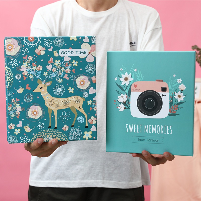 🌸อัลบั้มเก็บรูป 4x6 นิ้ว (4R)🌸 พร้อมซองเก็บแบบแข็ง เก็บได้ 200 รูป อัลบั้มรูป อัลบั้มการ์ด โปสการ์ด อัลบั้ม แบบสอด 4*6 น