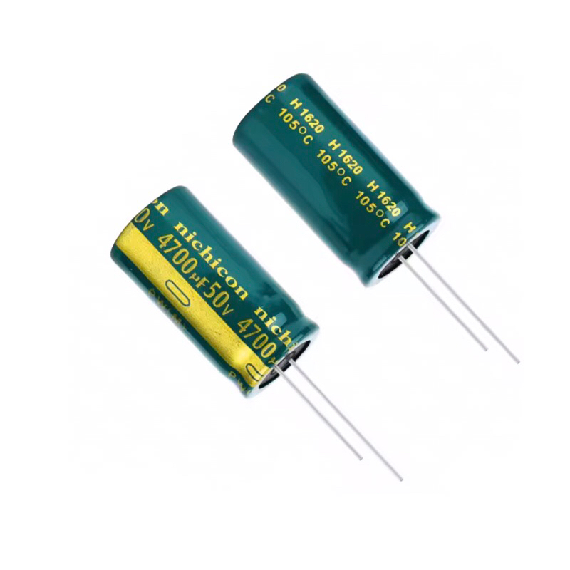 Nichicon คาปาซิเตอร์ เกรดออดิโอ(สีเขียว) 4700uf50V ราคา 1ชิ้น