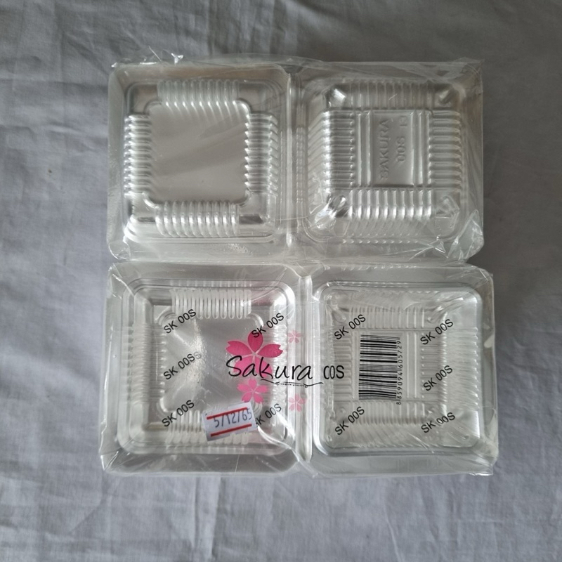 (ขายยกลัง) กล่องใส ใส่บราวนี่ 1 ชิ้น sakura SK-00S ขนาดด้านใน 6.5x6.5x3.5 ซม. 1 ลัง มี 5,000 ชิ้น