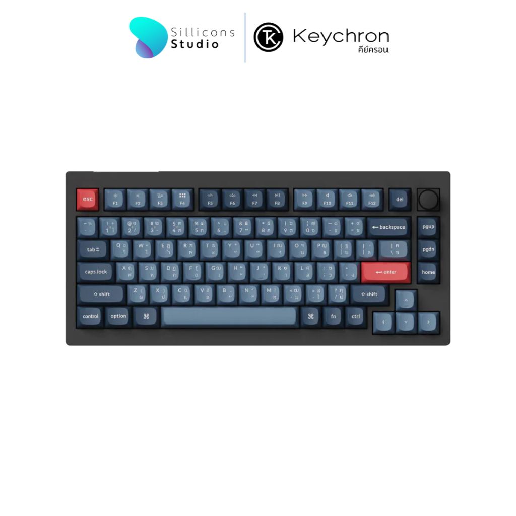 Keychron V1 MAX QMK/VIA Wireless Mechanical Keyboard (ภาษาไทย)