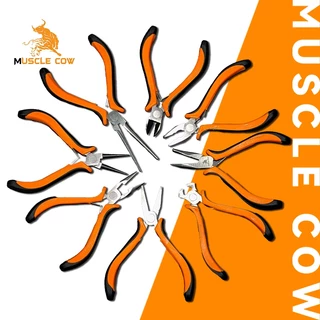 MUSCLE COW คีมมินิ ขนาด 4.5 นิ้ว (115 มม.) ปากจิ้งจก ปากแหลม ปากเฉียง ปากแบน ปากกลม ปากนกแก้ว