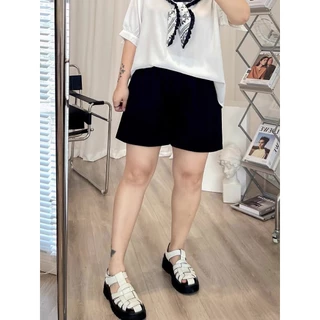 #3346-(3สี)ส่งจากไทย กางเกงขาสั้นของผู้หญิง ไซส์คนอ้วน ผ้าดี ใส่สบาย ยืดได้เยอะ
