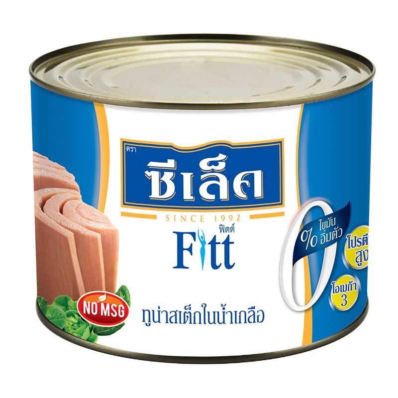 1.885 กก. ซีเล็ค ฟิตต์ ทูน่าสเต็กในน้ำเกลือ SEALECT Fitt Tuna Steak in Brine 1.885 kg