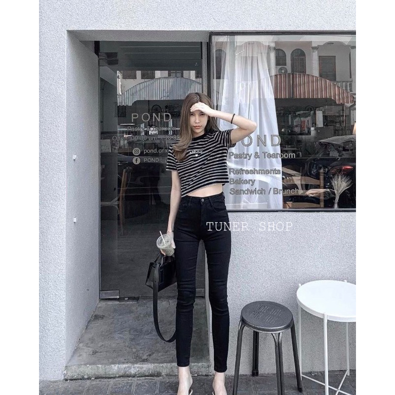 กางเกงยีนส์ xoxo รุ่นดำท๊อป