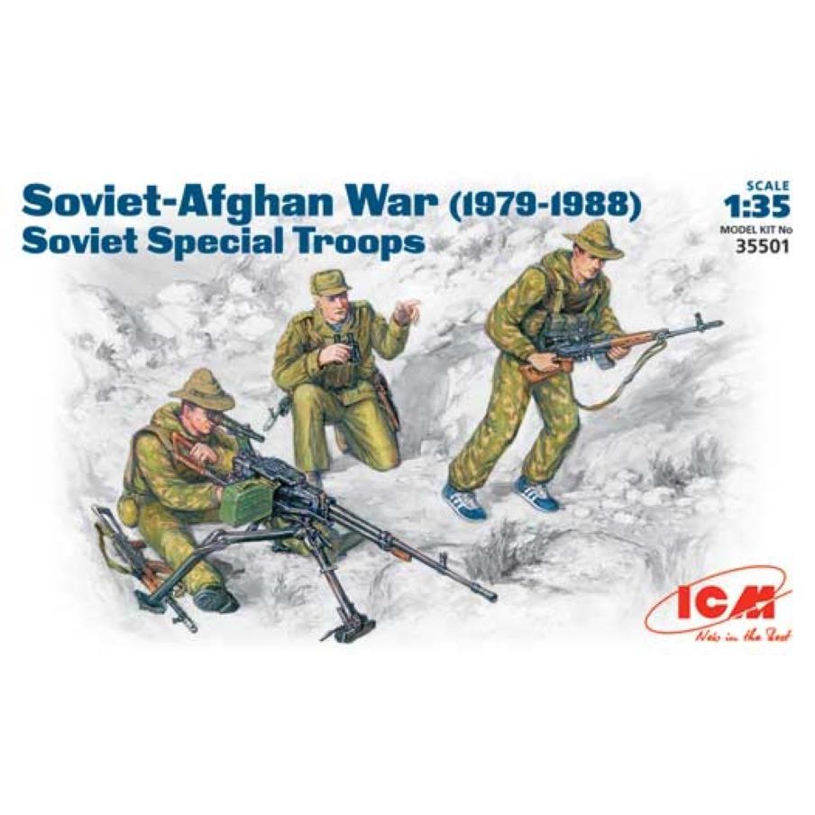 พลาสติก โมเดล ประกอบ ICM สเกล 1/35 Soviet Special Troops Soviet-Afghan War (1979-1988) (35501)