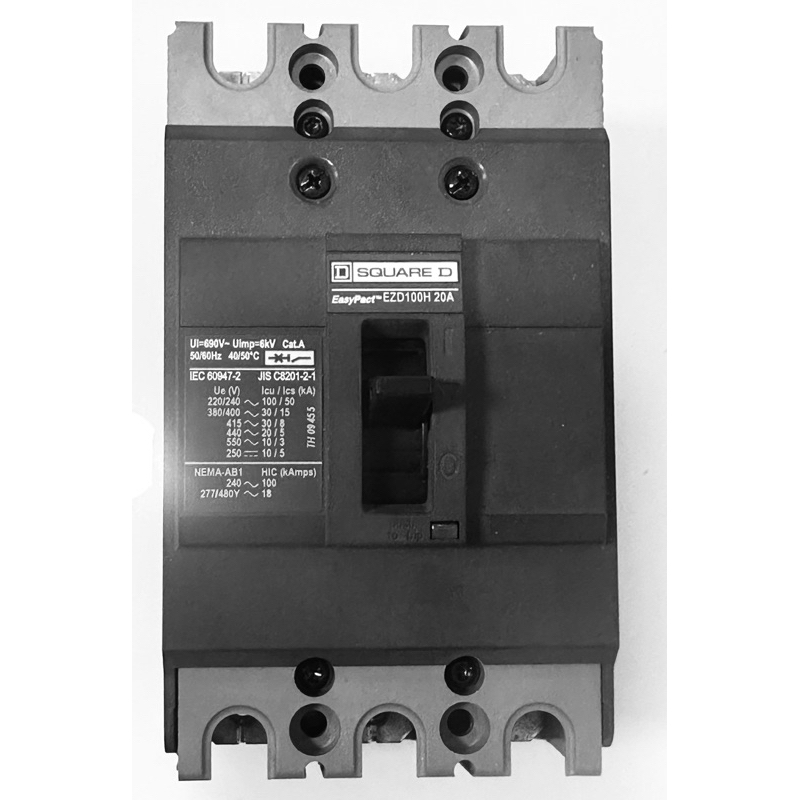 EZD100H3020 3P 20A main circuit breaker