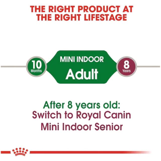 [3KG]Royal Canin อาหารสุนัขสูตร MINI INDOOR ADULT สุนัขโต พันธุ์เล็ก เลี้ยงในบ้านขนาด 3 กก.