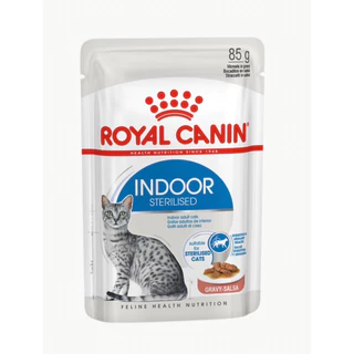 [ 1 โหล INDOOR แมวโต ] Royal Canin อาหารแมว INDOOR ชนิดเปียก จำนวน 1 โหล