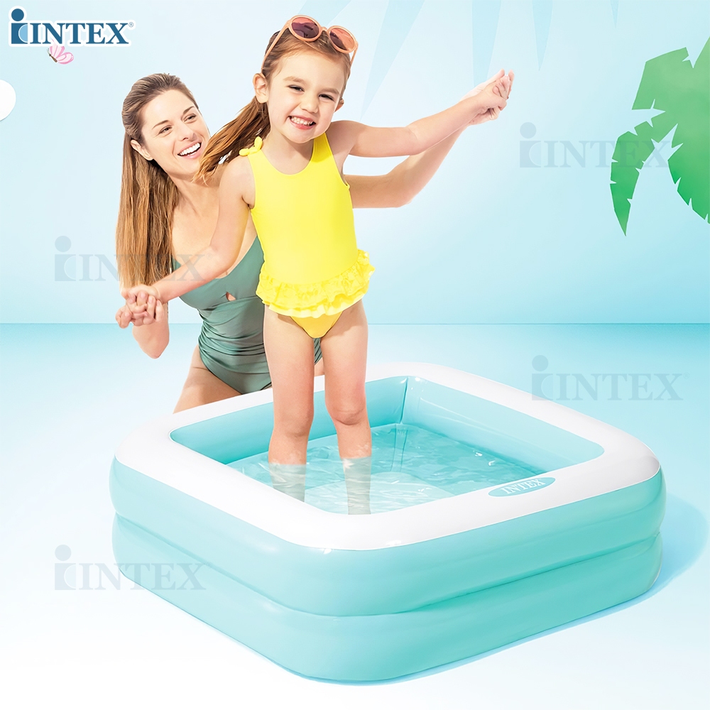 INTEX สระน้ำ สระเป่าลม สระน้ำเป่าลม Play Box Inflatable Kiddie Pool คละสี รุ่น 57100