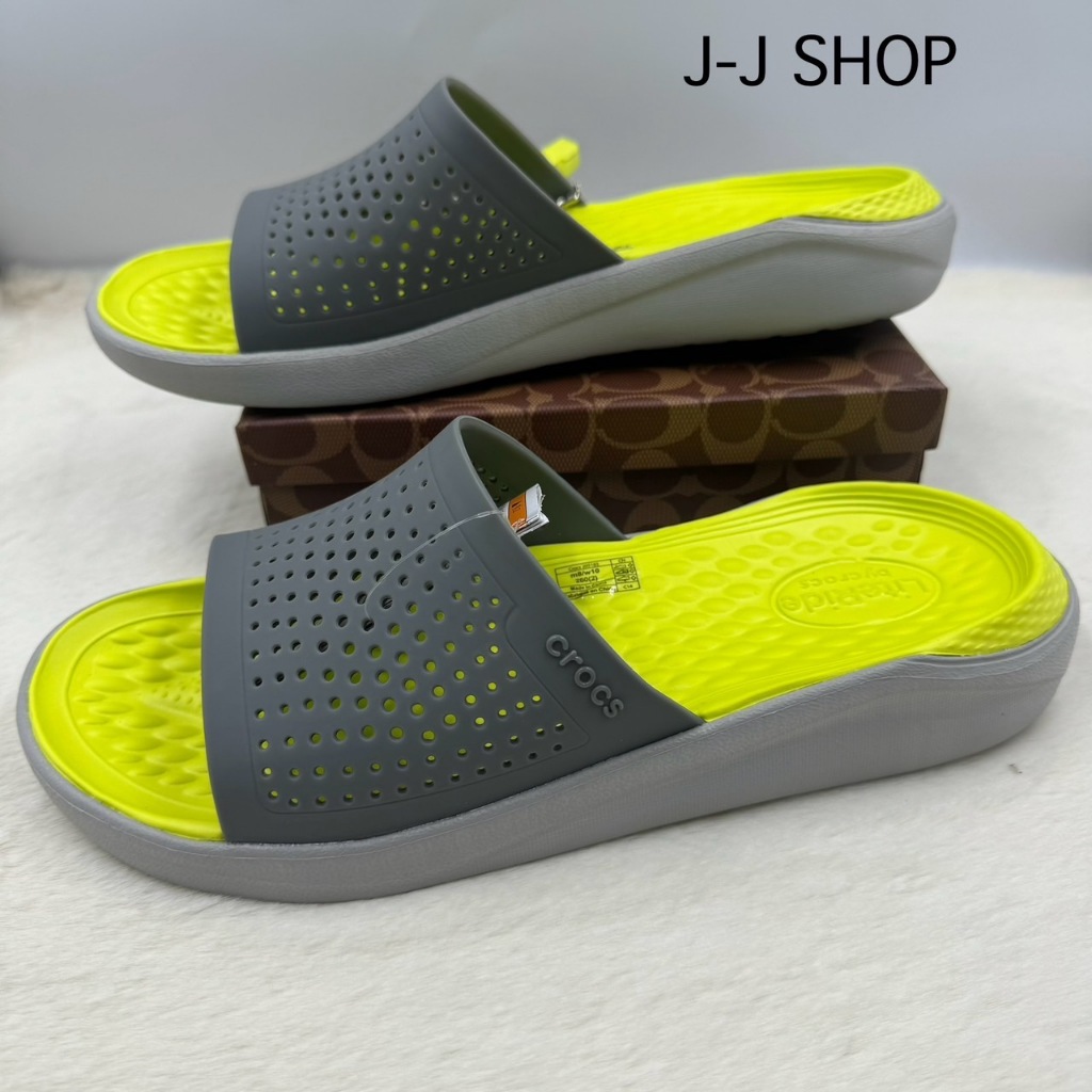 รองเท้าแตะ Crocs รองเท้าแบบสวมสำหรับผู้หญิงและผู้ชาย ผลิตจากวัสดุคุณภาพดี น้ำหนักเบานิ่มใส่สบายเท้า นิ่มไม่เจ็บเท้า