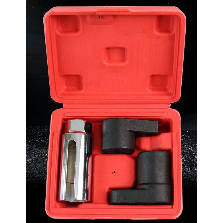 SKU-G096 (1ชุด3ตัว) บล๊อคถอดออกซิเจนเซนเซอร์ O2 sensor ขนาด 22 มม. ใช้กับด้ามต่อบล๊อค3/8และ 1/2 นิ้ว (3-4หุน) พร้อมกล่อง