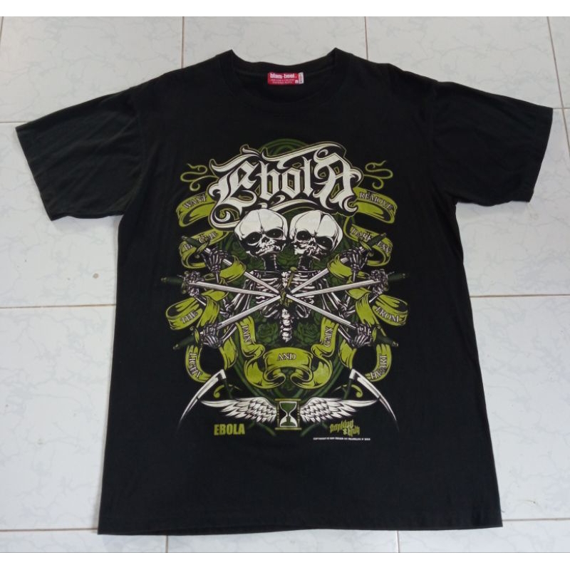 เสื้อยืดวง Ebola งานเก่าปี 2009 ไซร์ L ทรงสวยสภาพใหม่