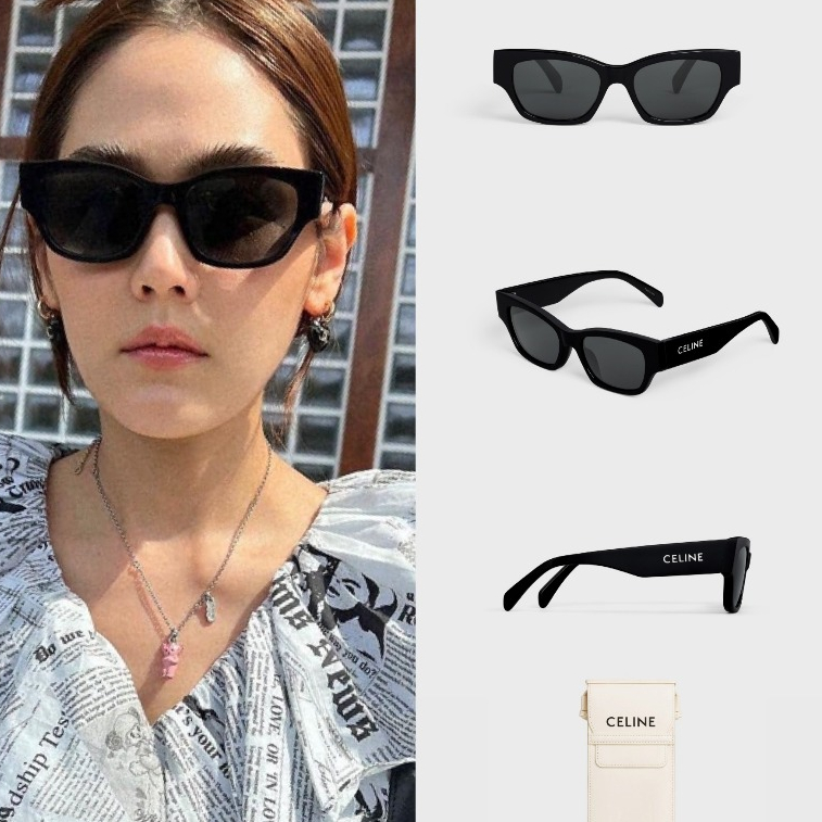 แว่น CELINE กันแดด รุ่น Monochroms 01 รหัสCL40197U ของแท้รับประกัน1ปี แถมกระเป๋าหนังสีขาว