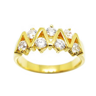 (2-4)แหวนเพชร ใส่ได้ทั้งชายและหญิง ทรงซิกแซก เก๋ ไท่ห์ ไม่เห…