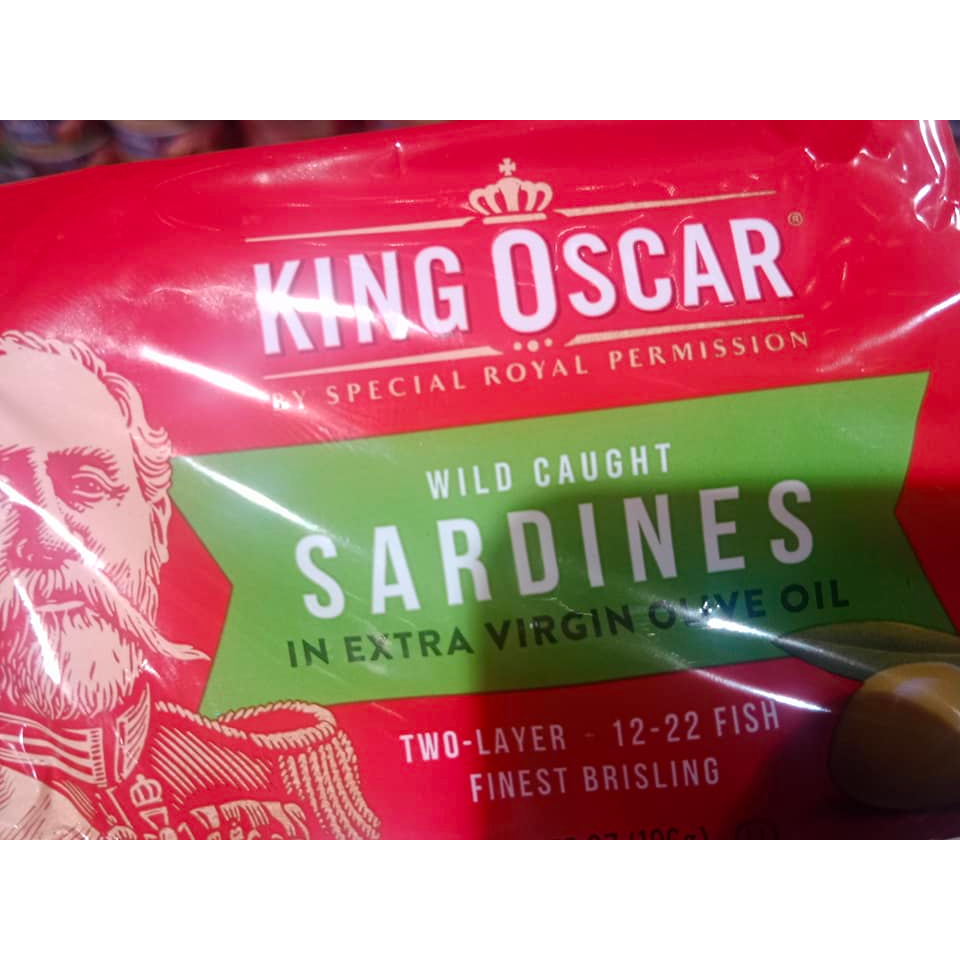 KING OSCAR Finest Wild Caught Sardines in Extra Virgin Olive Oil 106g
