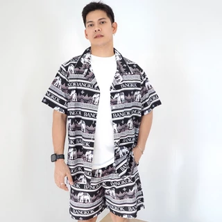 AMTAR CHANG Bangkok ชุดช้างบางกอก ลายช้างสุดเก๋ ไม่ซ้ำใคร ชุดเซ็ทเสื้อ กางเกงขาสั้น ขายาว