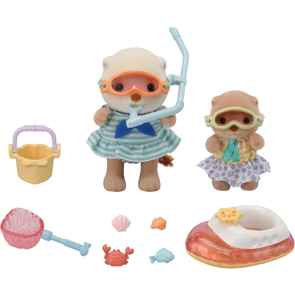 [ส่งตรงจากญี่ปุ่น] Epoch Sylvanian Families Sea Otter Sisters FS-57 Japan ใหม่
