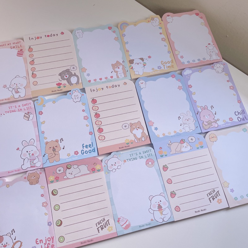 กระดาษโน๊ตเกาหลีลายน่ารัก ราคาถูกมาก