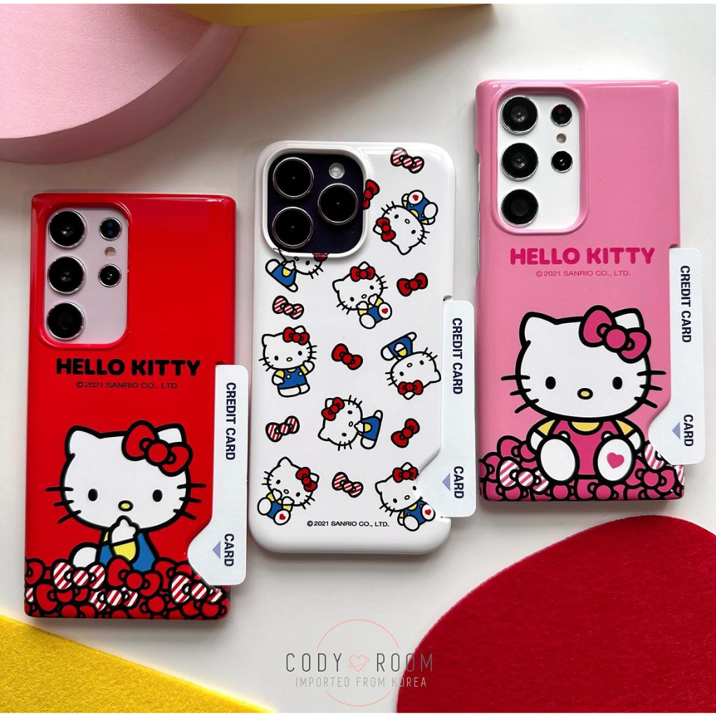 พรีออเดอร์ Hello Kitty เคส Ribbon Card Hard case