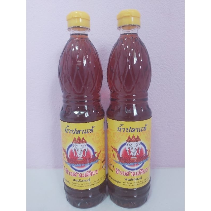 น้ำปลาช้างสามเศียร บนเรือหงส์ 700 มล.