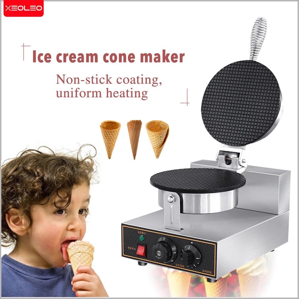 เครื่องทำโคนไอติม วาฟเฟิล Waffle Maker Ice Cream Cone