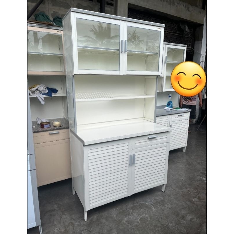ตู้ครัวอลูมิเนียมแท้ 100% / ตู้ทรงสูง 100  CM