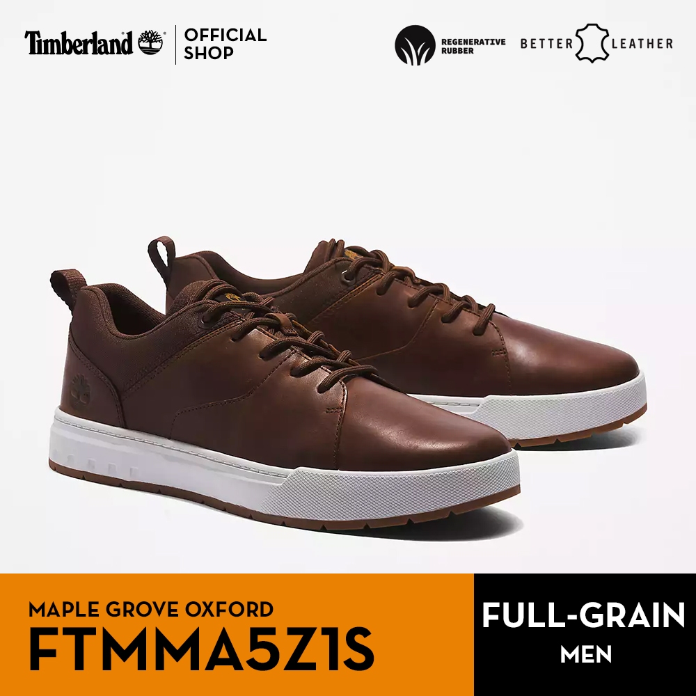 Timberland Men's Maple Grove Oxford Leather Sneaker รองเท้าผู้ชาย (FTMMA5Z1S)
