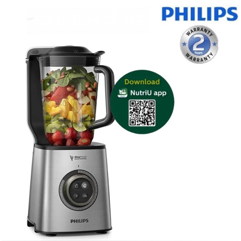 PHILIPS เครื่องปั่นความเร็วสูงระบบสุญญากาศ (2 ลิตร) รุ่น HR3752