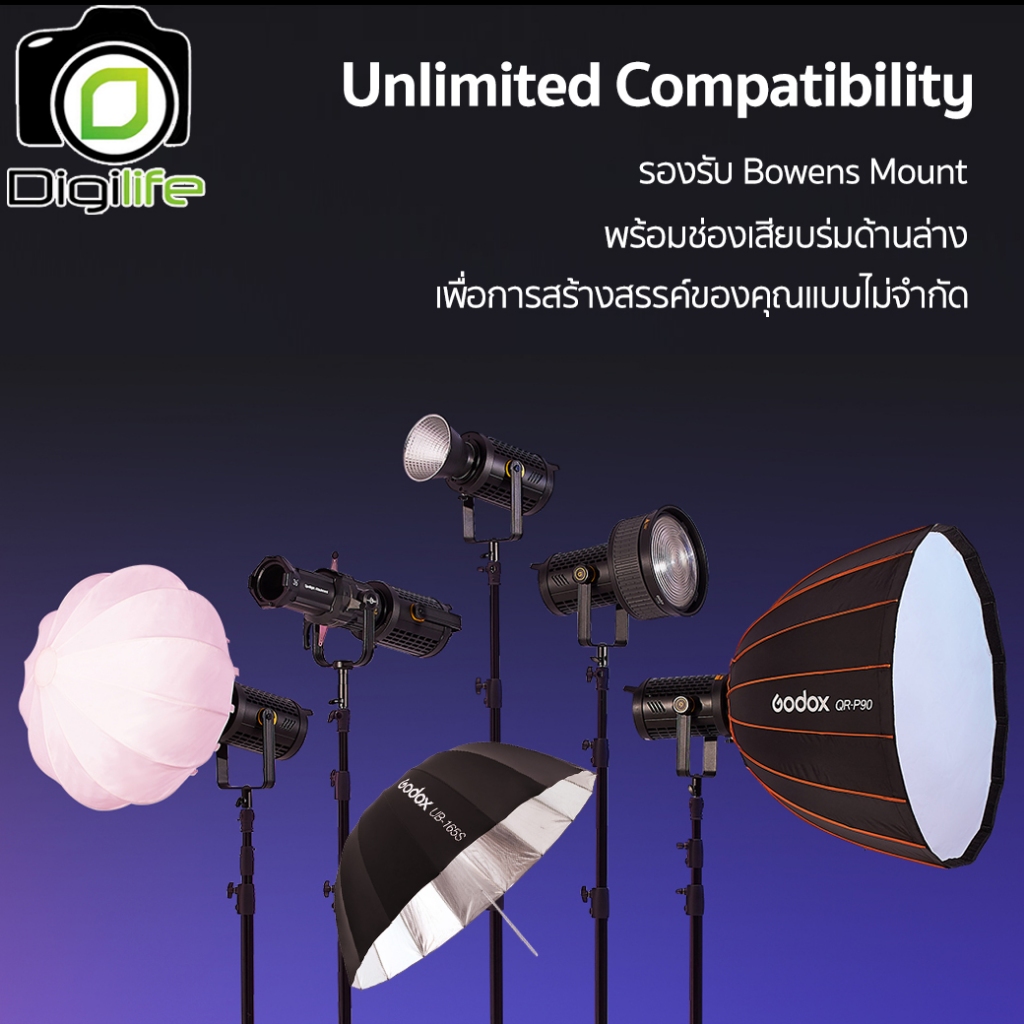 Godox LED UL150IIBi 155W 2800-6500K Bowen Mount - รับประกันศูนย์ Godox Thailand 3ปี / Digilife Thailand