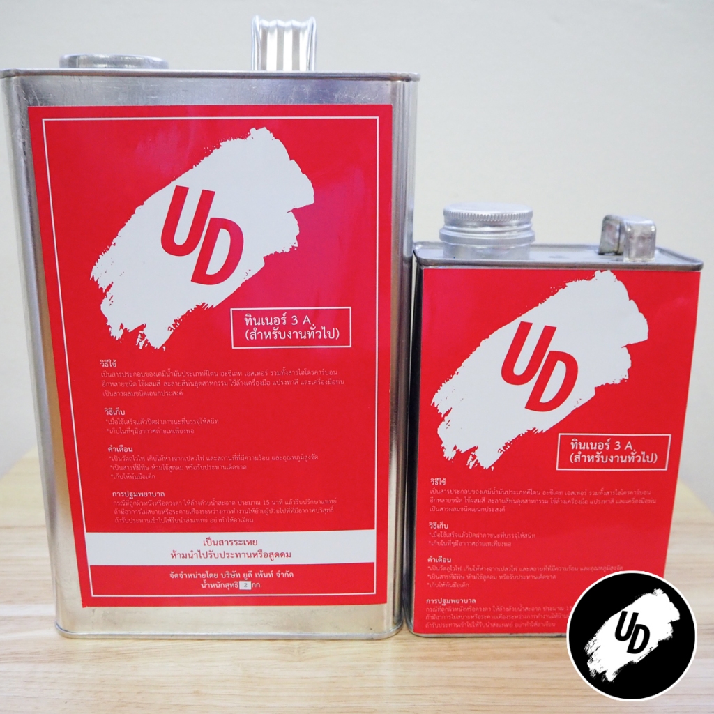 ทินเนอร์ 3A Thinner AAA ทินเนอร์ผสมสีอุตสาหกรรม UD Paint