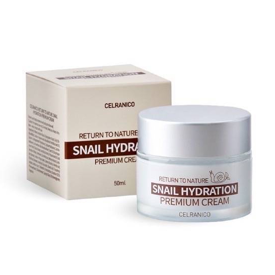 ครีมหอยทาก Snail Cream  (50 กรัม) Celranico Snail Cream  ครีมสเนล เชลรานิโค   Hydration Premium  ครี