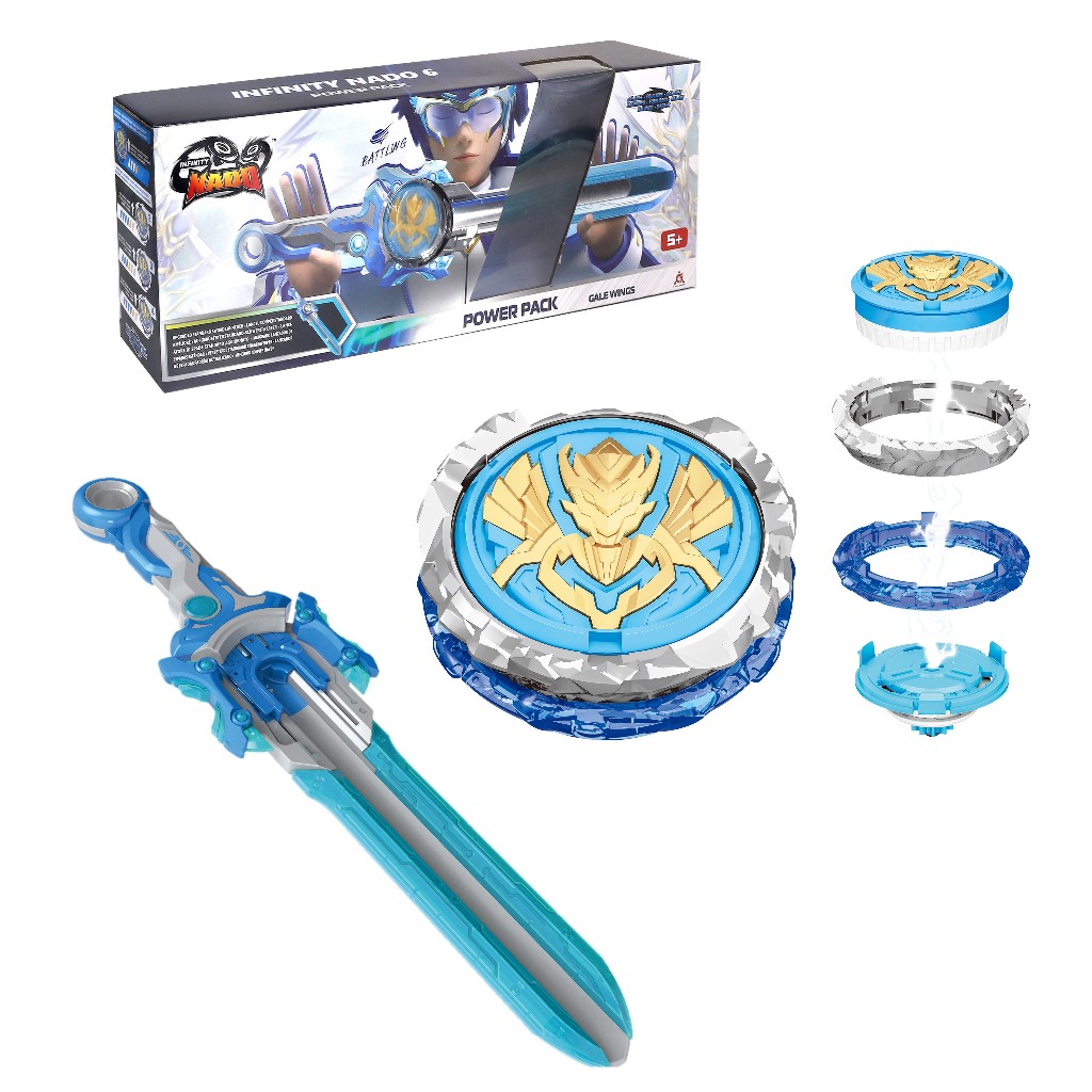 Infinity Nado 6 Power Pack - Gale Wings ของเล่นนาโด้ดาบลูกข่าง เกลวิงส์ รหัส ND654118