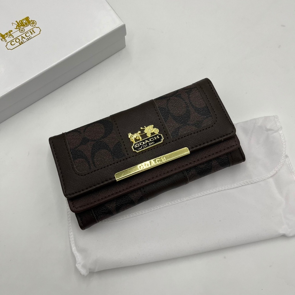 กระเป๋าสตางค์ ผู้หญิง ใบยาว ขนาด 7.5 นิ้ว แบบพับ พร้อมส่ง