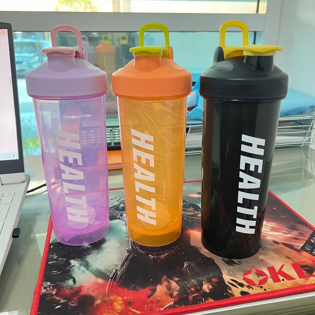 แก้วเชค ขนาด 800 ml  แก้วชงเวย์ ผสมเวย์ Protein Shaker สามารถใส่น้ำดื่มได้ทุกชนิด พร้อมมีลูกแก้วช่วยเขย่า