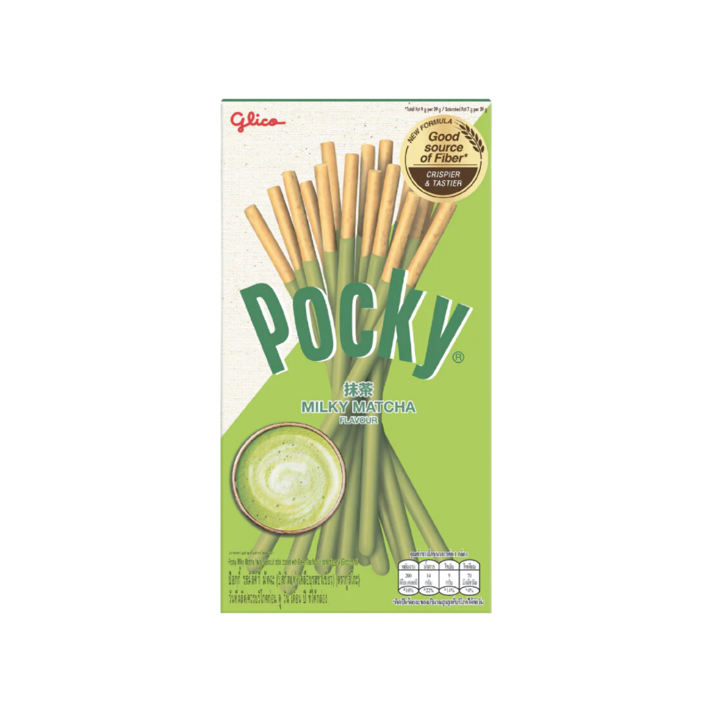 Glico Pocky กูลิโกะ ป๊อกกี้ บิสกิตแท่งเคลือบ รสสตอเบอร์รี่ รสชาเขียว รสชีสเค้ก หลายรสชาติ - รูปที่ 4