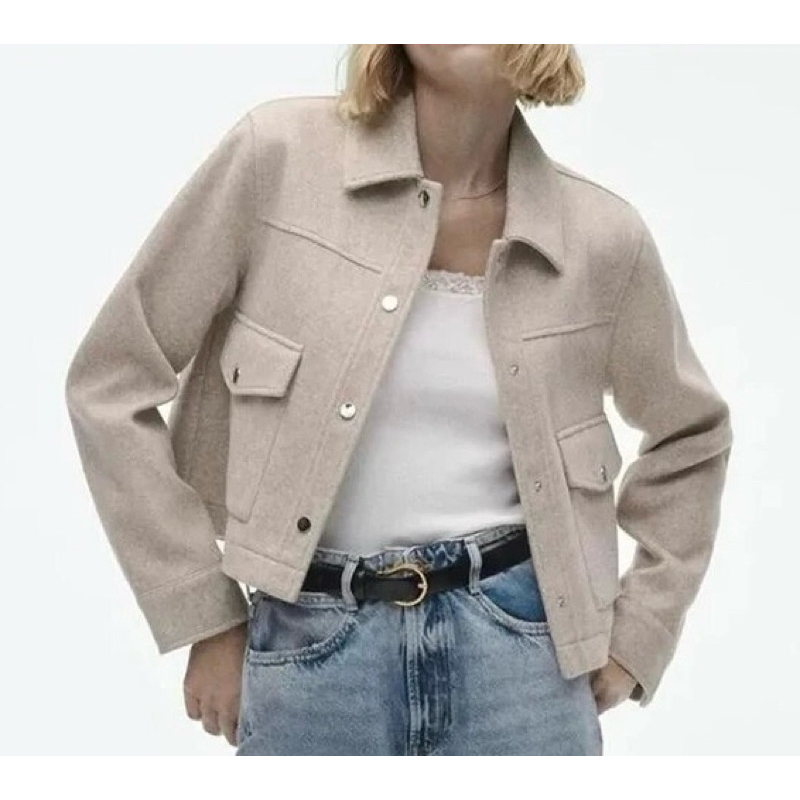 ZARA JACKET Crop คอบัว
