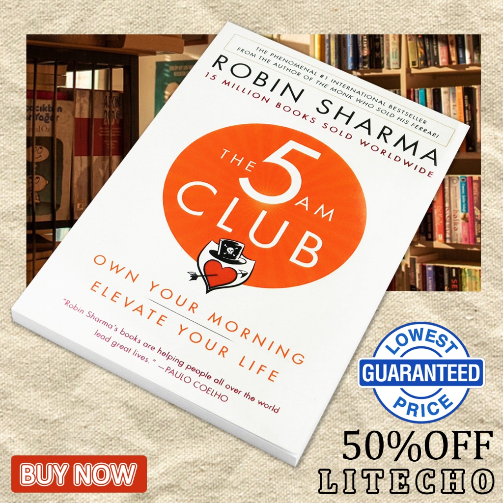 【English Book】The 5AM Club: Own Your Morning. Elevate Your Life Time management methods